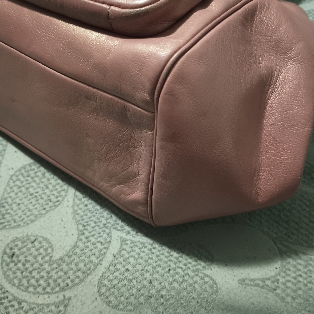Coach Madison Leather Metallic Satchel - Picture 6 of 8